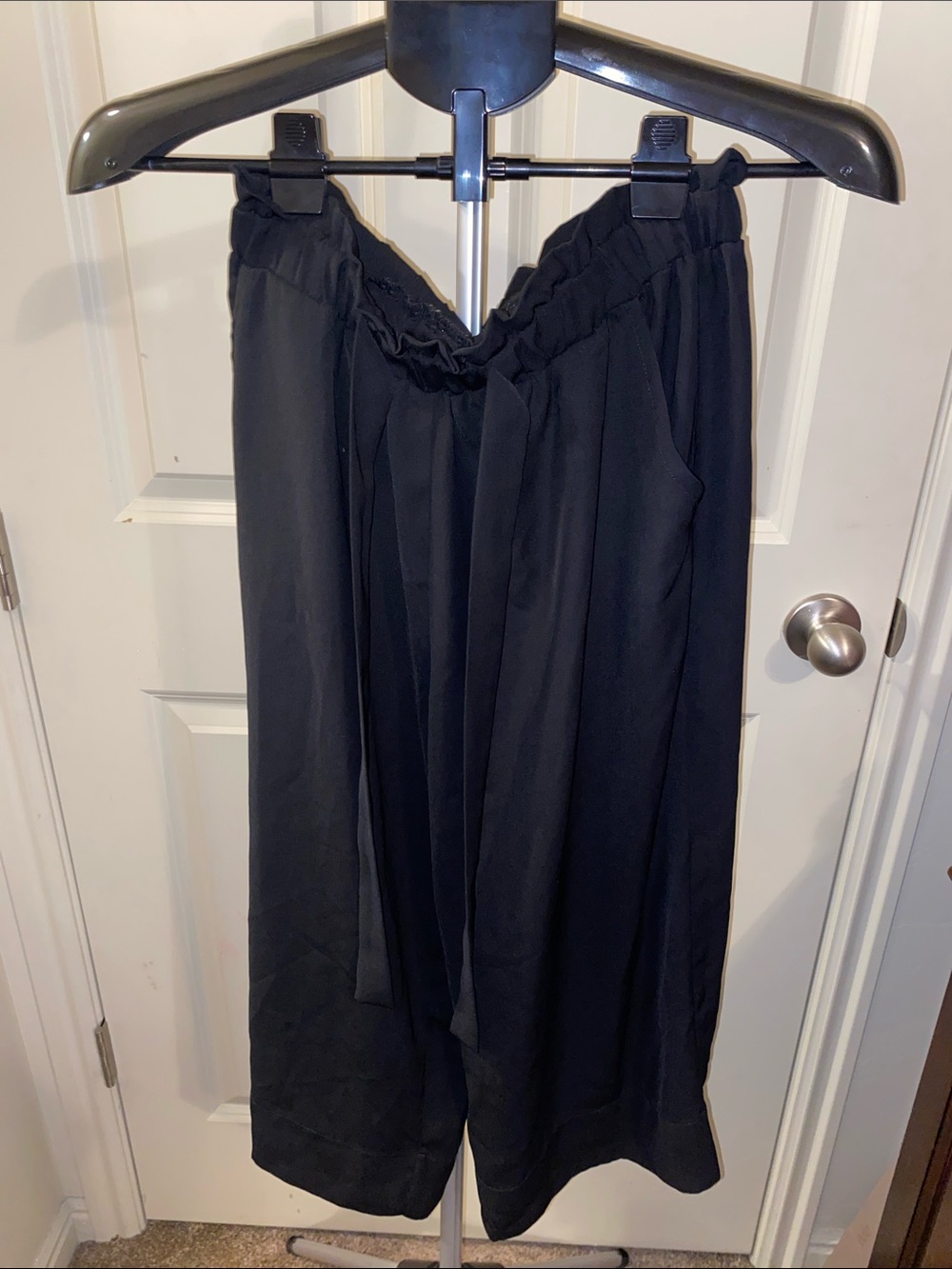 BP BLACK 100% POLYESTER SLACKS ANKLE FIT IN SIZE XSMALL